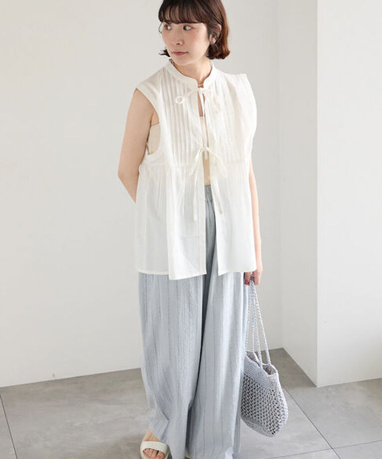 Samansa Mos2 blue「【Made in India】シフリーパンツ」|その他|