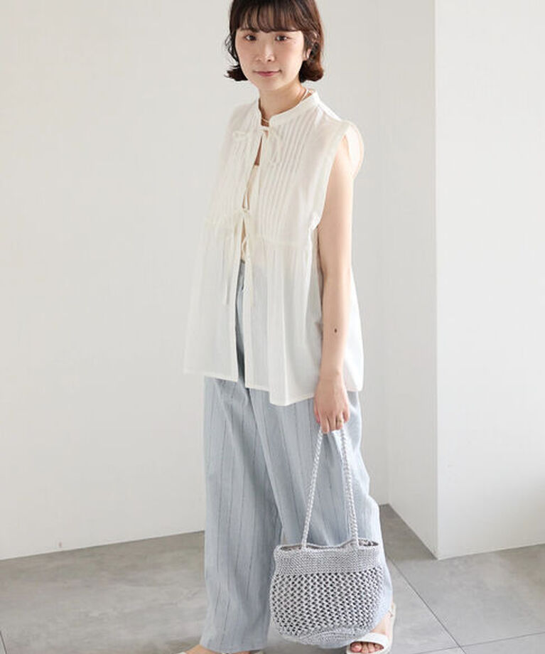 Samansa Mos2 blue「【Made in India】シフリーパンツ」|その他|