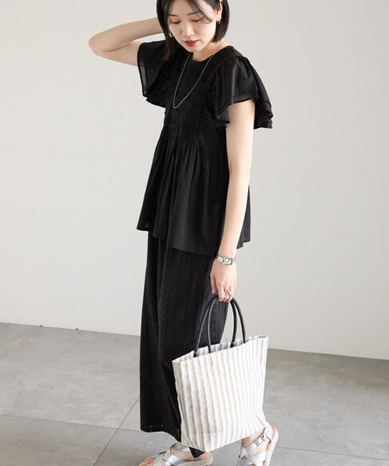 Samansa Mos2 blue「【Made in India】シフリーパンツ」|その他|