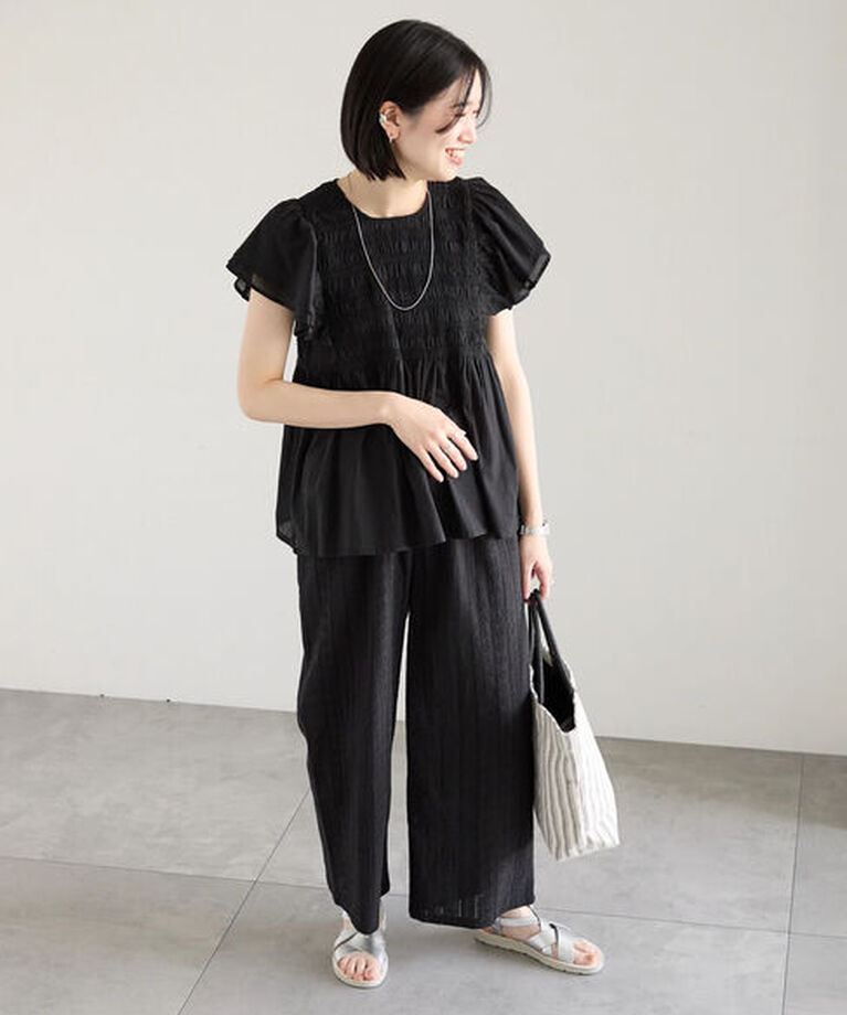 Samansa Mos2 blue「【Made in India】シフリーパンツ」|その他|