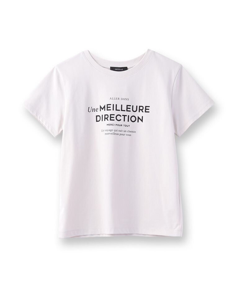 UNTITLED「【上品カジュアル】ロゴTシャツ」|Tシャツ・カットソー|