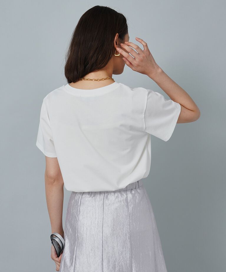 UNTITLED「【上品カジュアル】ロゴTシャツ」|Tシャツ・カットソー|