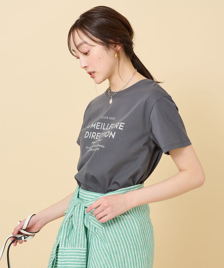 UNTITLED「【上品カジュアル】ロゴTシャツ」|Tシャツ・カットソー|