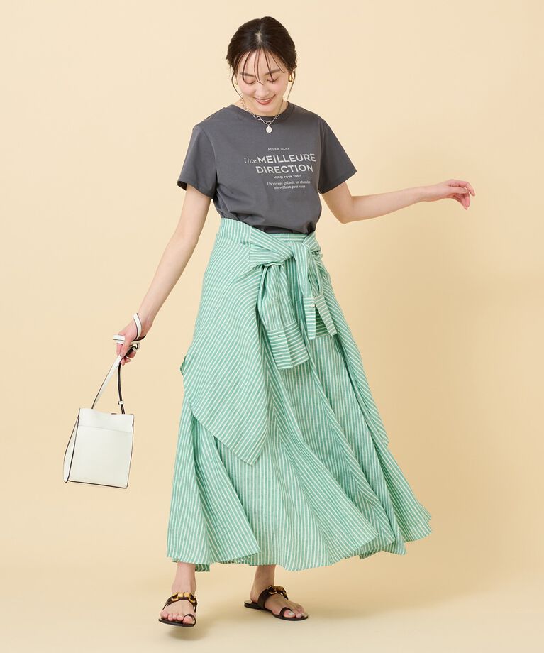 UNTITLED「【上品カジュアル】ロゴTシャツ」|Tシャツ・カットソー|
