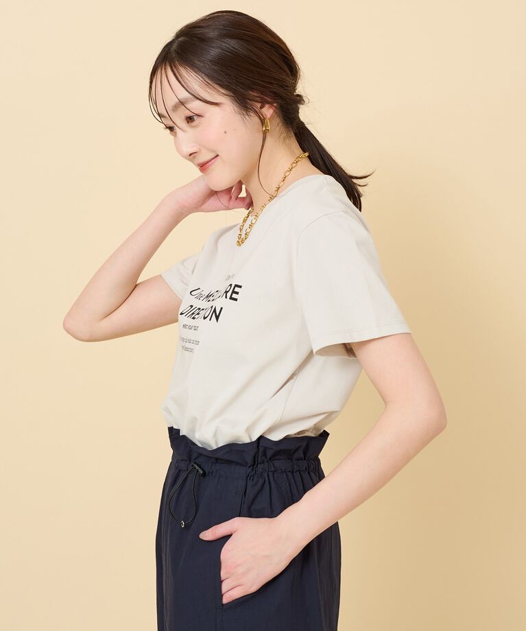 UNTITLED「【上品カジュアル】ロゴTシャツ」|Tシャツ・カットソー|