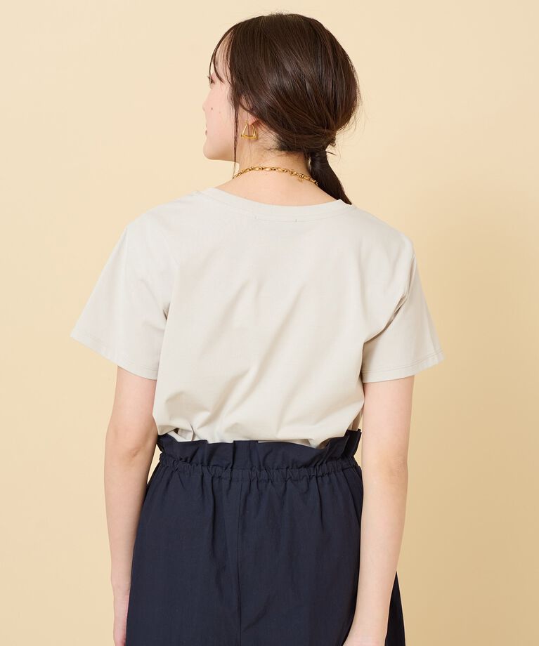 UNTITLED「【上品カジュアル】ロゴTシャツ」|Tシャツ・カットソー|