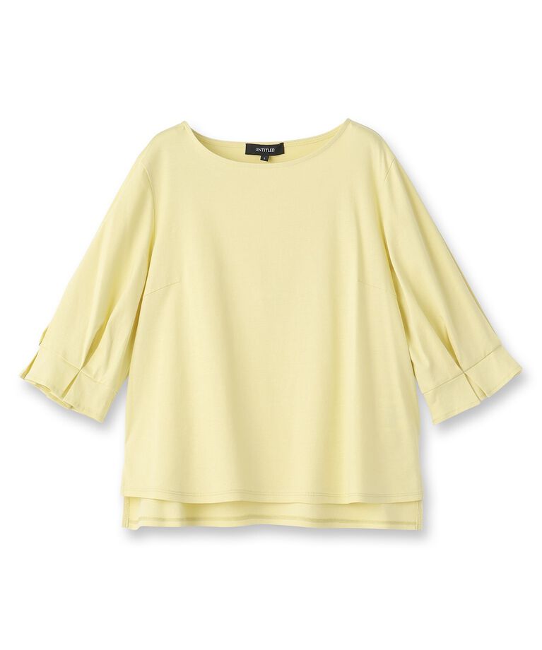 UNTITLED「【コットン／８色展開／五分袖】袖タックプルオーバー」|Tシャツ・カットソー|