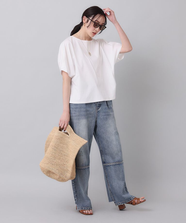 UNTITLED「【コットン／８色展開／腕ゆったりデザイン】ドルマンシルエット プルオーバー」|Tシャツ・カットソー|