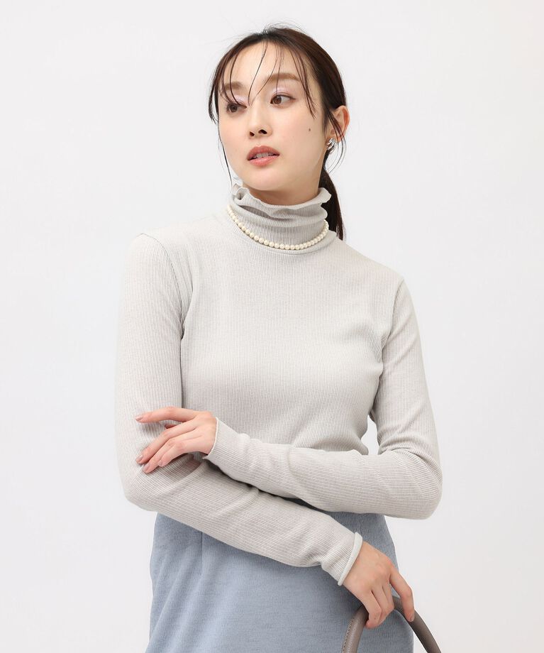 UNTITLED「【インナーにおすすめ】タートルネック テレコカットソー」|Tシャツ・カットソー|