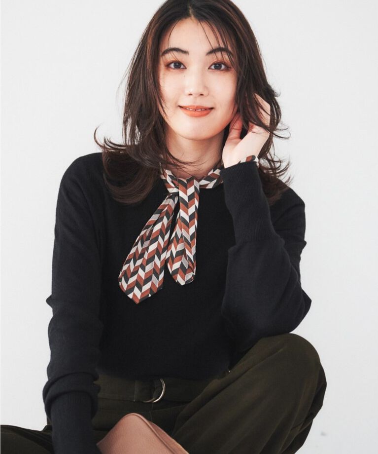 UNTITLED「【ゆったり/きれいめ】魅せるヘムニット《ホールガーメント(R)》」|ニット・セーター|ﾌﾞﾗｯｸ(019)