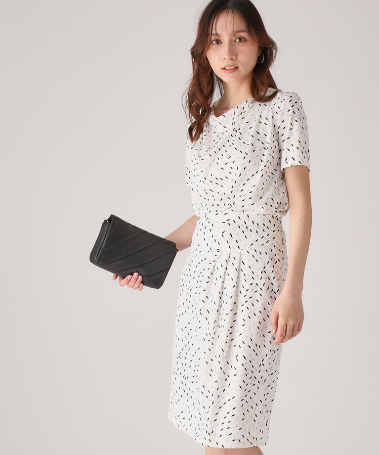 COUP DE CHANCE「【洗える／日本製／セットアップ可／一枚着／ジャケットイン】ジオメトリック柄カットソー」|Tシャツ・カットソー|