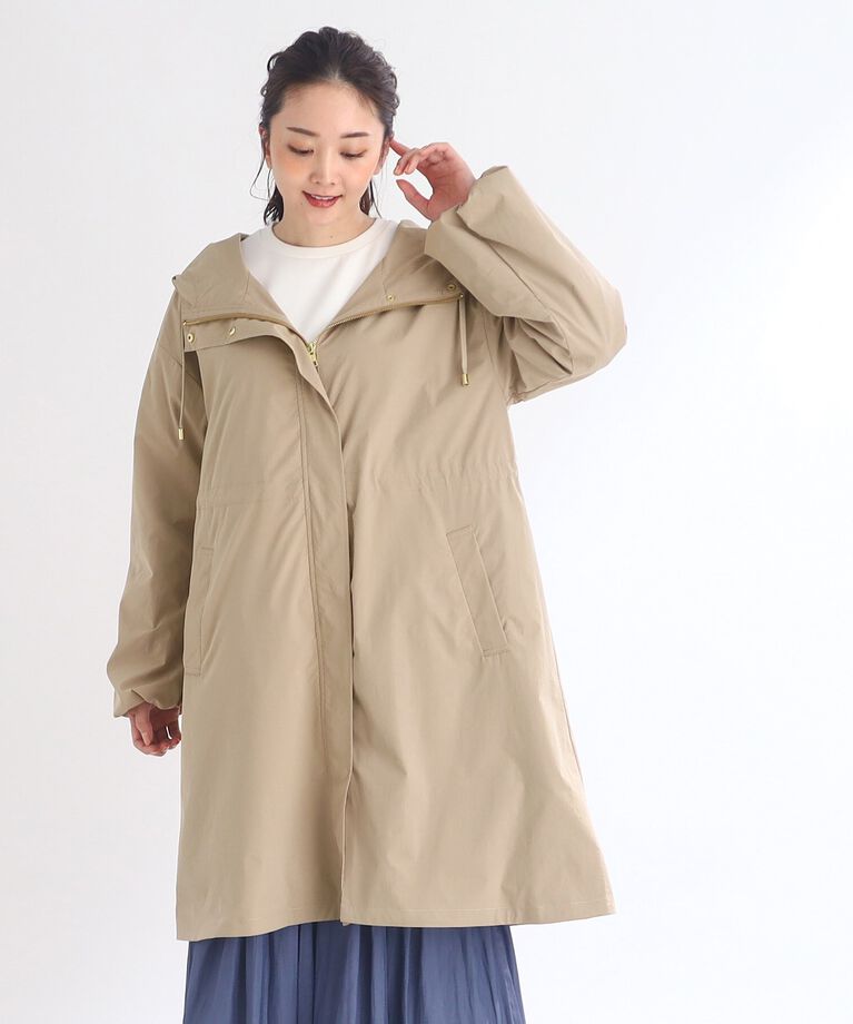 Reflect「【E‐QUALITY/SALE/洗える】ロングタフタコート」|その他|キャメルブラウン(0