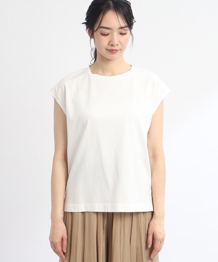 Reflect「【SALE/E‐QUALITY/セットアイテム／洗える】シアーブラウス＋キャップスリーブTシャツ」|その他|