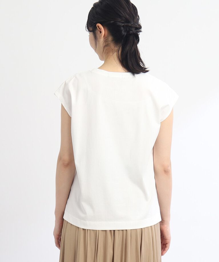 Reflect「【SALE/E‐QUALITY/セットアイテム／洗える】シアーブラウス＋キャップスリーブTシャツ」|その他|