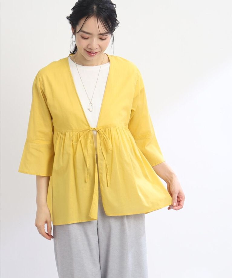 Reflect「【SALE/E‐QUALITY/セットアイテム／洗える】シアーブラウス＋キャップスリーブTシャツ」|その他|