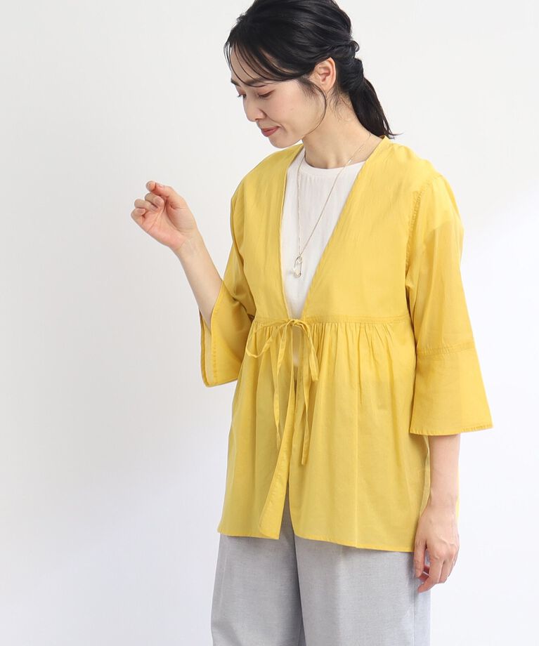 Reflect「【SALE/E‐QUALITY/セットアイテム／洗える】シアーブラウス＋キャップスリーブTシャツ」|その他|