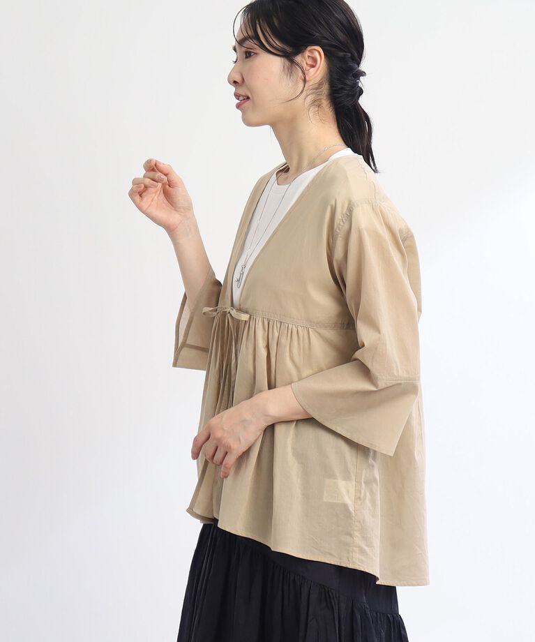 Reflect「【SALE/E‐QUALITY/セットアイテム／洗える】シアーブラウス＋キャップスリーブTシャツ」|その他|