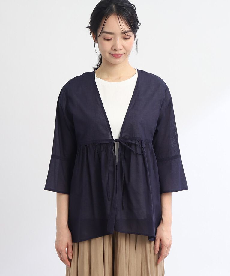 Reflect「【SALE/E‐QUALITY/セットアイテム／洗える】シアーブラウス＋キャップスリーブTシャツ」|その他|