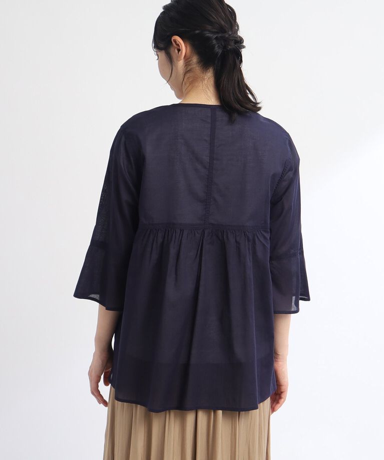 Reflect「【SALE/E‐QUALITY/セットアイテム／洗える】シアーブラウス＋キャップスリーブTシャツ」|その他|