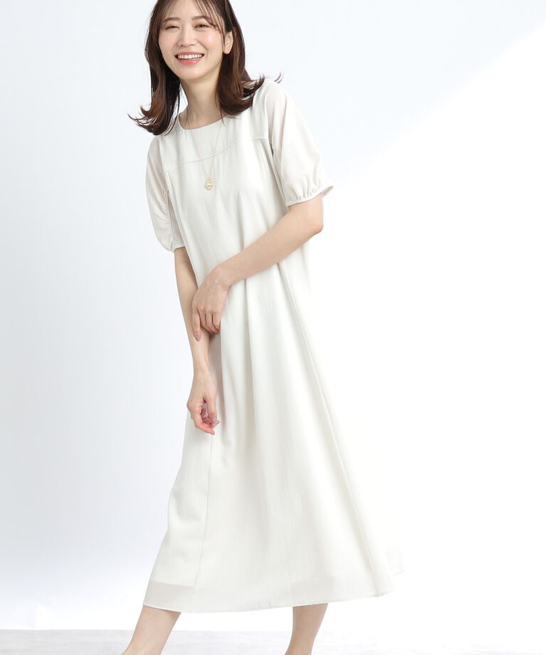 Reflect「【SALE／洗える】リラクシーフレアワンピース」|ワンピース|ｱｲﾎﾞﾘｰ(004)