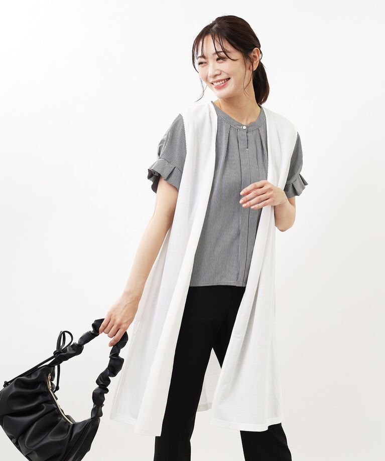 Reflect「【SALE／E‐QUALITY／手洗い可】ジャージベスト」|ベスト・ジレ|ｵﾌﾎﾜｲﾄ(003)