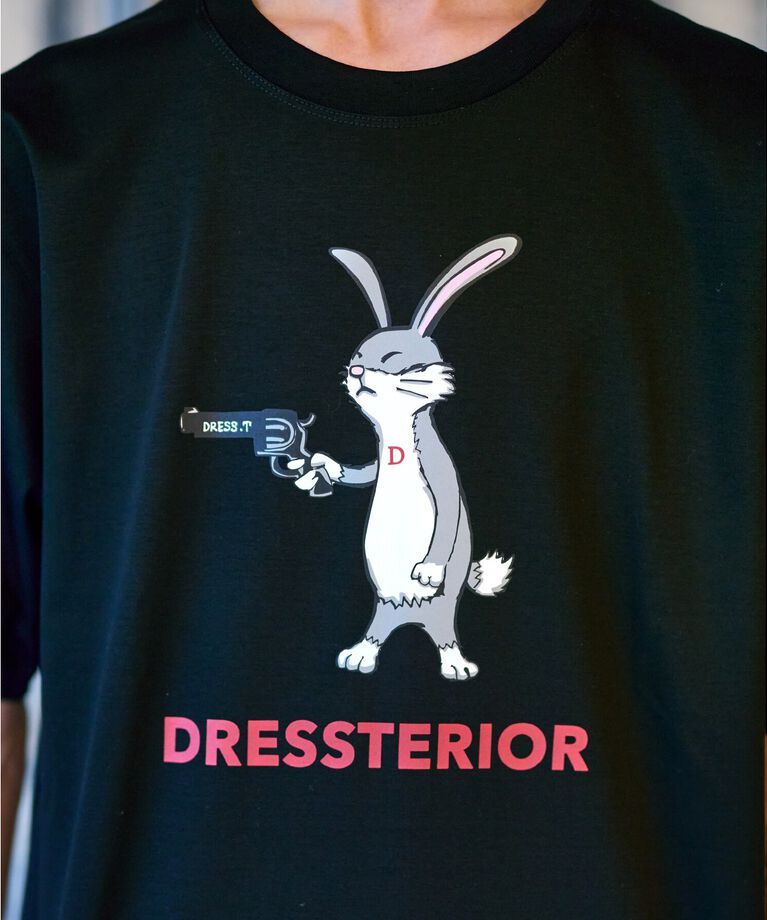 DRESSTERIOR「【接触冷感／抗菌防臭／消臭】ICE CLEAR COTTON ガンラビットTシャツ」|Tシャツ・カットソー|