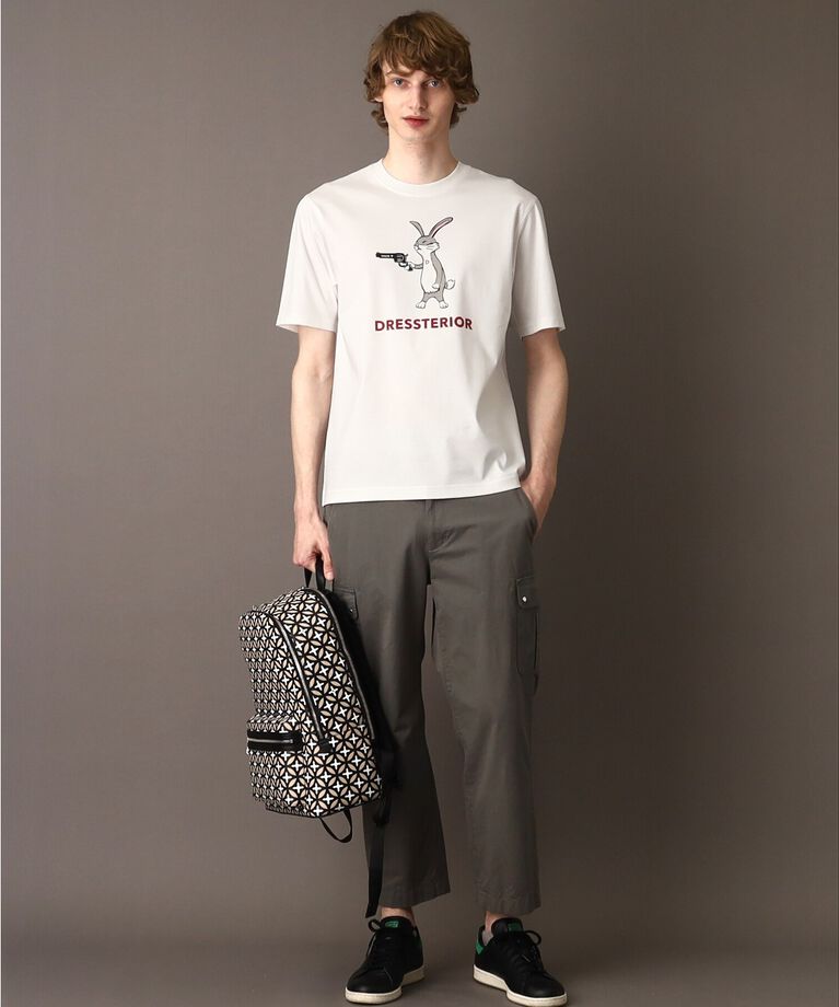 DRESSTERIOR「【接触冷感／抗菌防臭／消臭】ICE CLEAR COTTON ガンラビットTシャツ」|Tシャツ・カットソー|