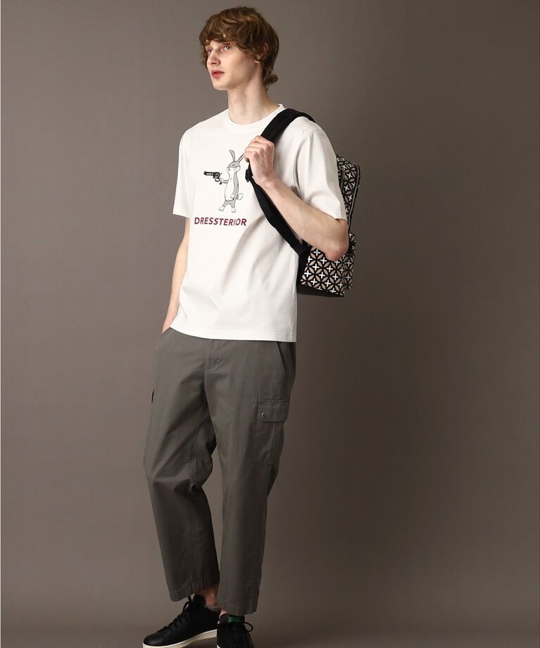 DRESSTERIOR「【接触冷感／抗菌防臭／消臭】ICE CLEAR COTTON ガンラビットTシャツ」|Tシャツ・カットソー|