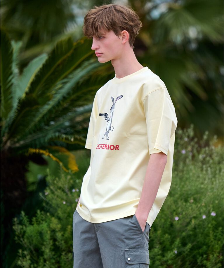 DRESSTERIOR「【接触冷感／抗菌防臭／消臭】ICE CLEAR COTTON ガンラビットTシャツ」|Tシャツ・カットソー|