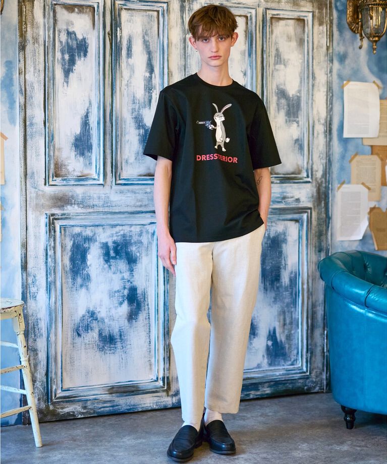 DRESSTERIOR「【接触冷感／抗菌防臭／消臭】ICE CLEAR COTTON ガンラビットTシャツ」|Tシャツ・カットソー|