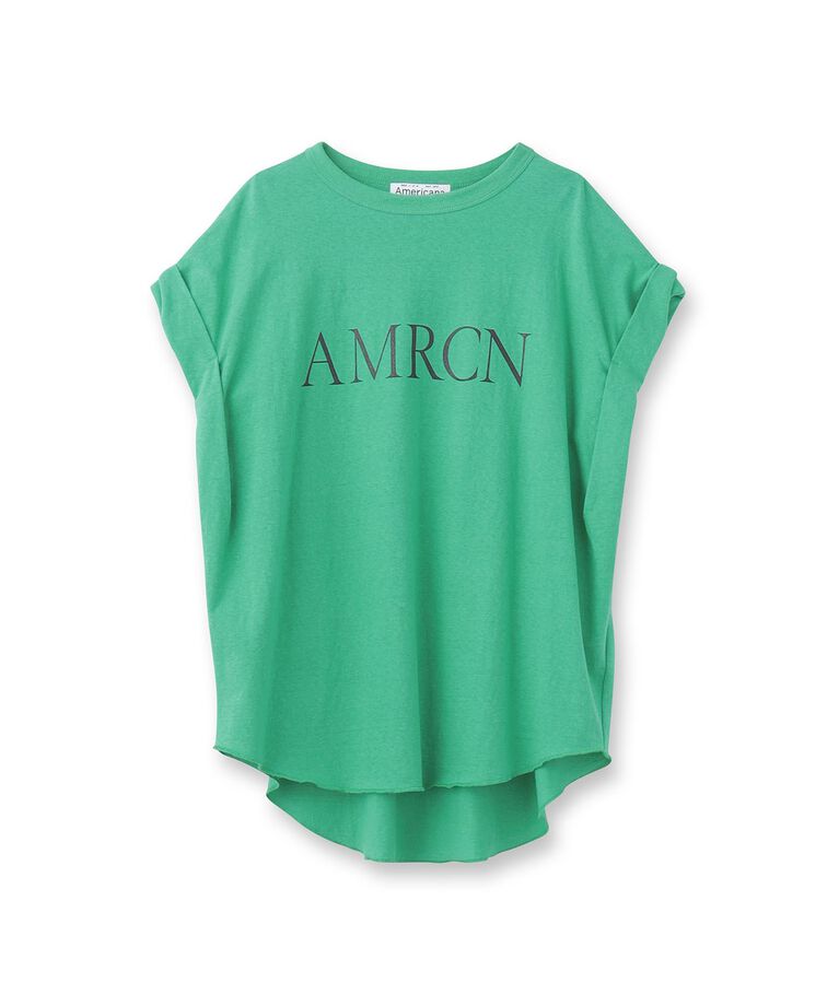 DRESSTERIOR「Americana（アメリカーナ）袖ロールTシャツ」|Tシャツ・カットソー|グリーン(022)