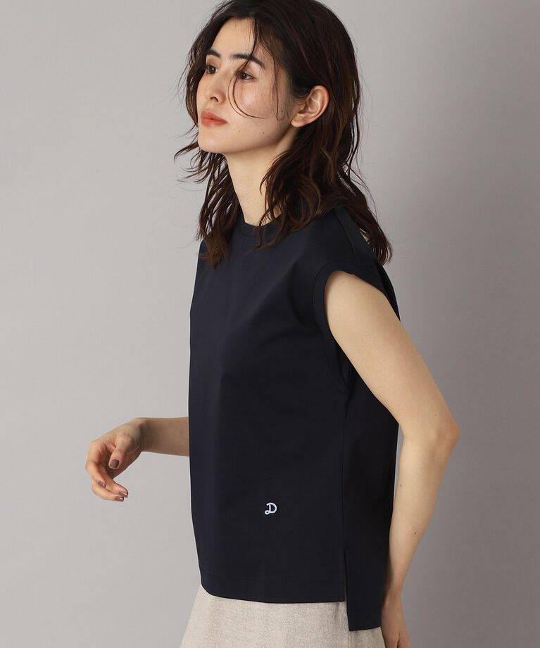 DRESSTERIOR「【接触冷感/抗菌防臭/消臭】アイスクリアコットンフレンチ」|Tシャツ・カットソー|