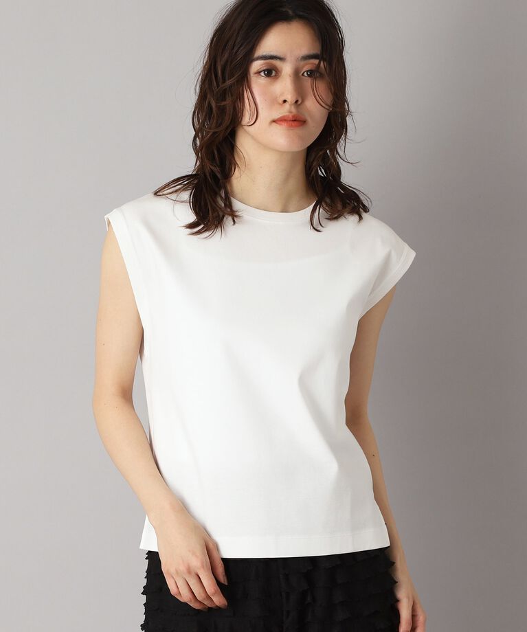 DRESSTERIOR「【接触冷感/抗菌防臭/消臭】アイスクリアコットンフレンチ」|Tシャツ・カットソー|