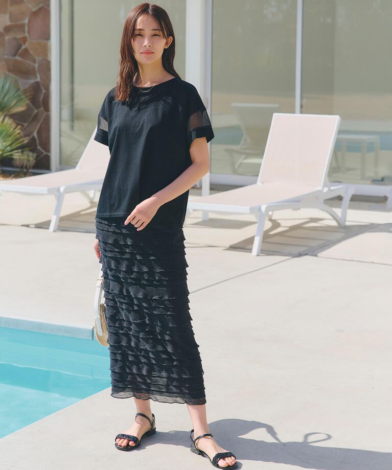 grove「【UVカット・接触冷感】シアードッキングTシャツ」|Tシャツ・カットソー|