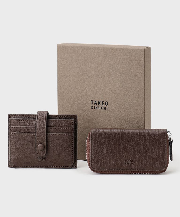TAKEO KIKUCHI「【BOXセット】レザーカードケース＋キーケース セット」|キーケース|
