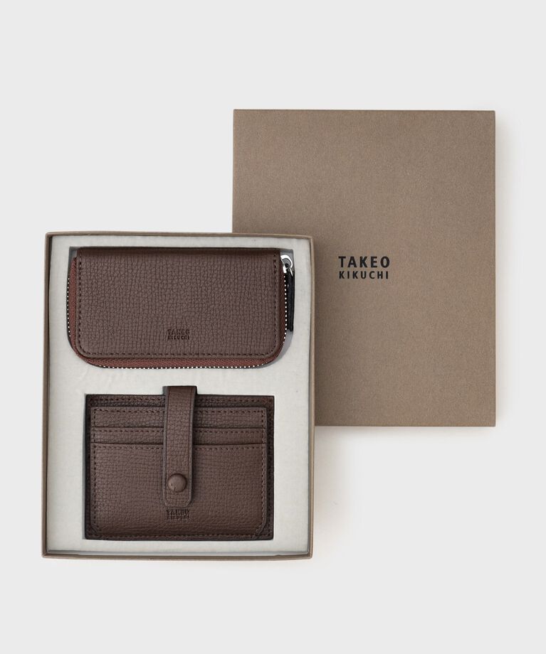 TAKEO KIKUCHI「【BOXセット】レザーカードケース＋キーケース セット」|キーケース|