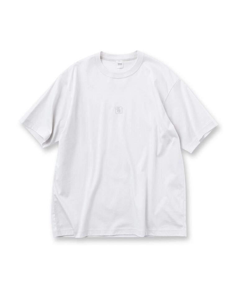TAKEO KIKUCHI「【刺繍ロゴT】スムース ワンポイント Tシャツ」|Tシャツ・カットソー|