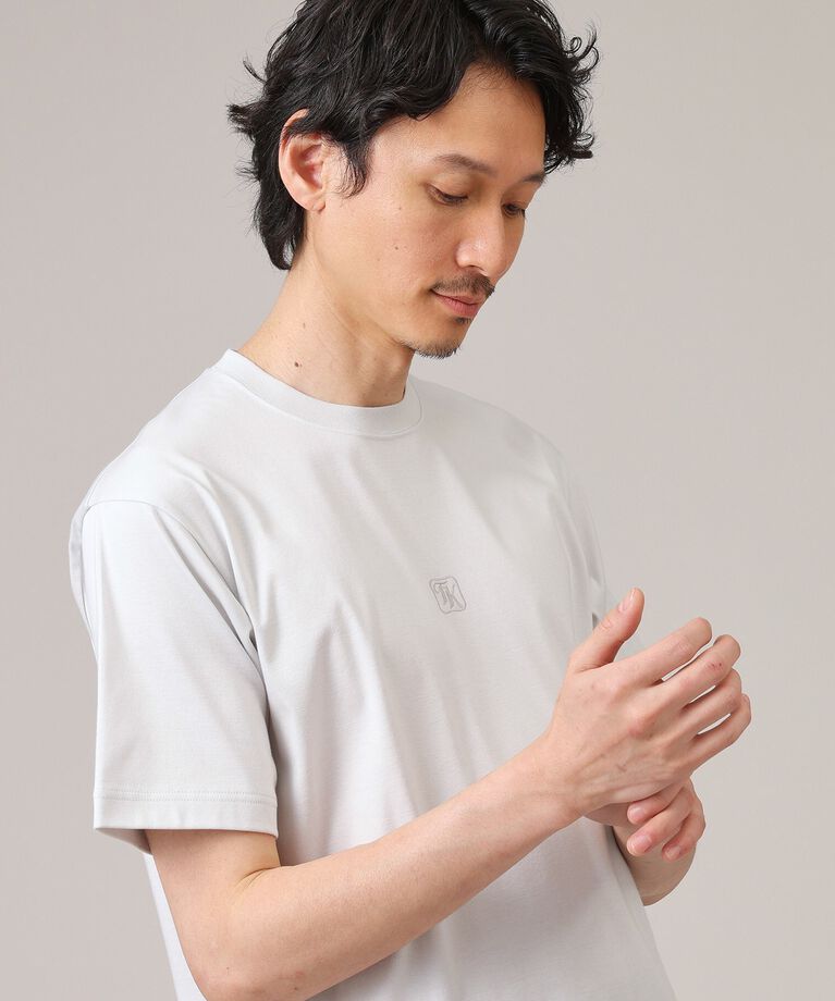 TAKEO KIKUCHI「【刺繍ロゴT】スムース ワンポイント Tシャツ」|Tシャツ・カットソー|