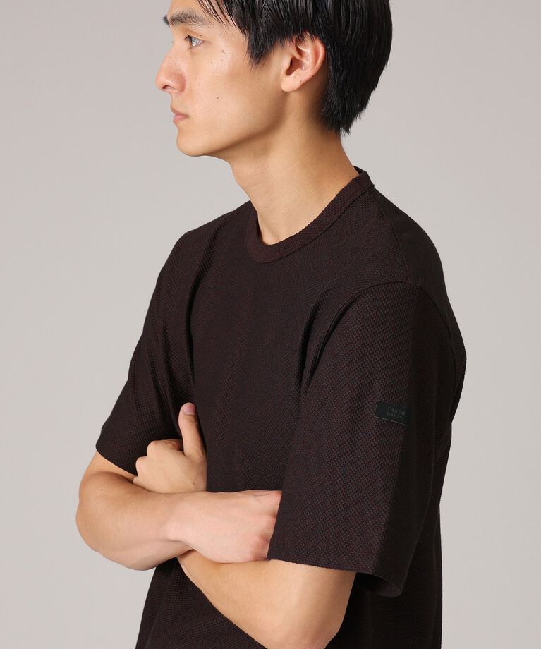 TAKEO KIKUCHI「【尾州織/Made in JAPAN】メランジ Tシャツ」|Tシャツ・カットソー|