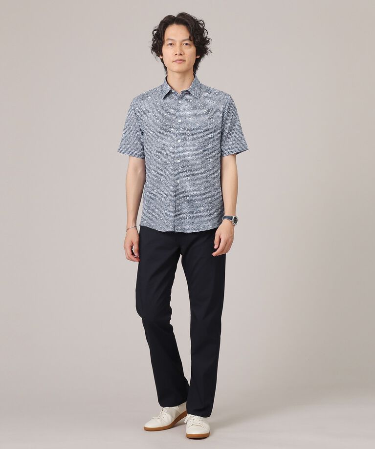 TAKEO KIKUCHI「【無地・チェック・ボタニカル柄】リップル シャツ」|シャツ・ブラウス|