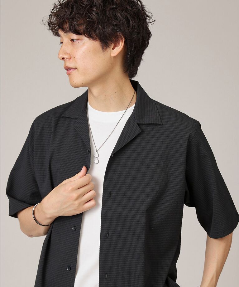 TAKEO KIKUCHI「【Made in JAPAN】DotAir オープンカラー シャツ」|シャツ・ブラウス|