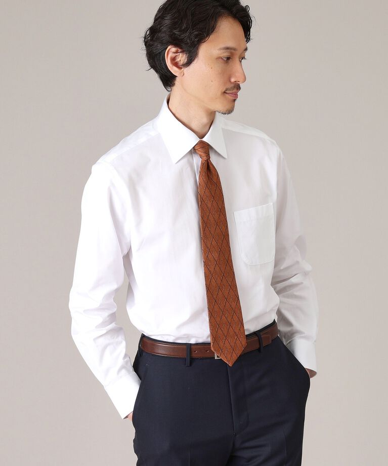 TAKEO KIKUCHI「グログラン セミワイドカラー シャツ」|シャツ・ブラウス|
