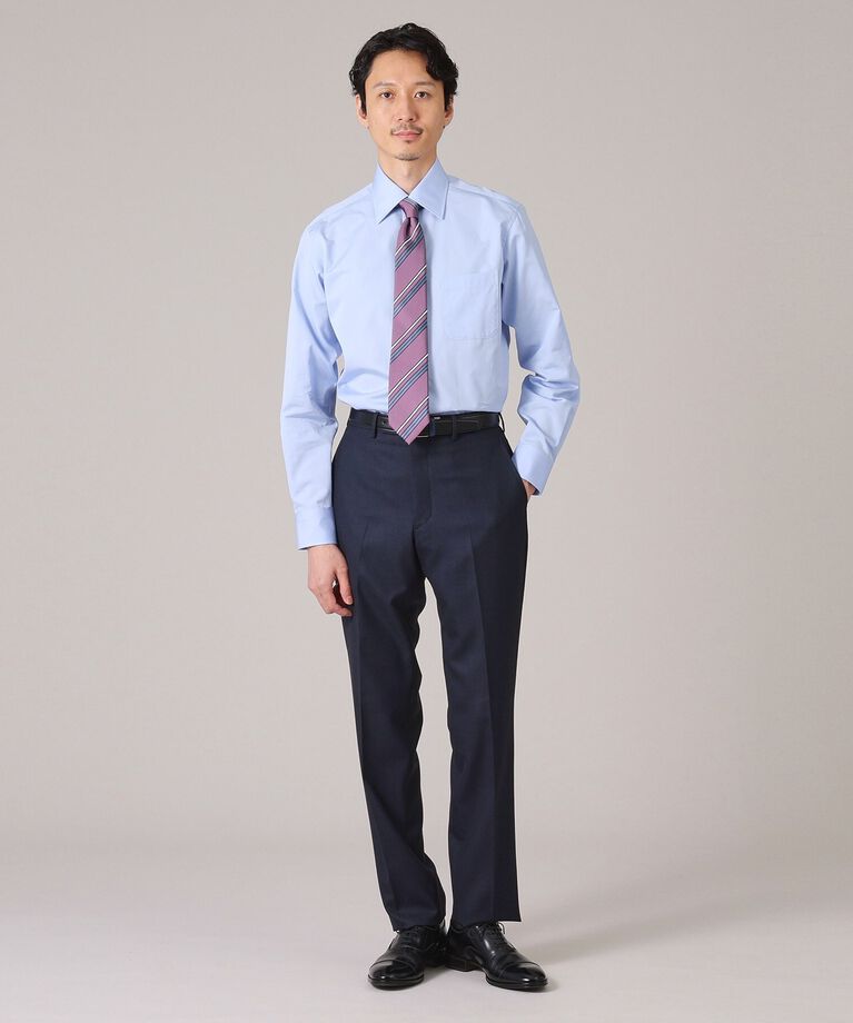 TAKEO KIKUCHI「グログラン セミワイドカラー シャツ」|シャツ・ブラウス|