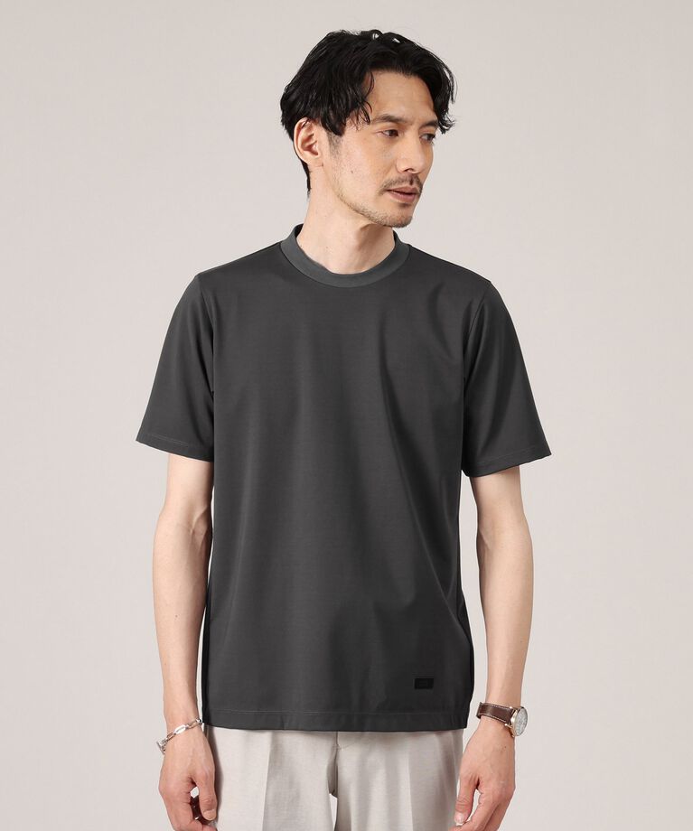 TAKEO KIKUCHI「【接触冷感】テーラード Tシャツ」|Tシャツ・カットソー|チャコールグレー(0