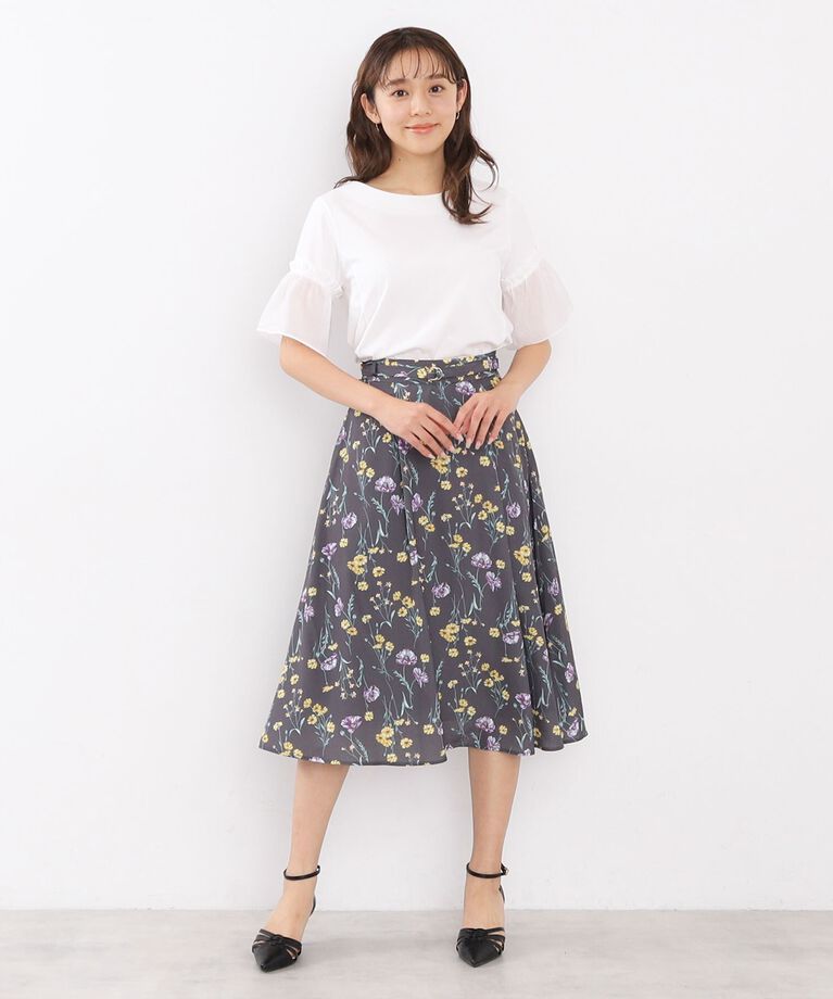 index「ドッキングフレアトップス【洗濯機洗い可/接触冷感/吸水速乾】」|Tシャツ・カットソー|