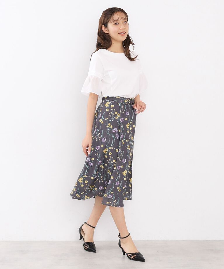 index「ドッキングフレアトップス【洗濯機洗い可/接触冷感/吸水速乾】」|Tシャツ・カットソー|