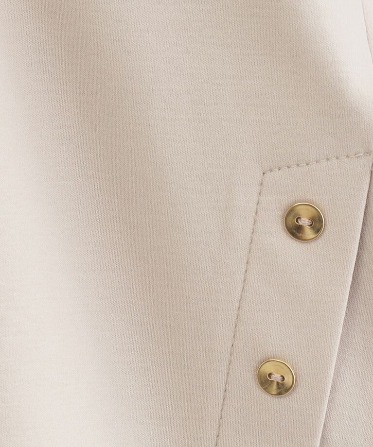 index「《5color》サイドボタン付き フレンチスリーブトップス【接触冷感/洗濯機洗い可】」|Tシャツ・カットソー|