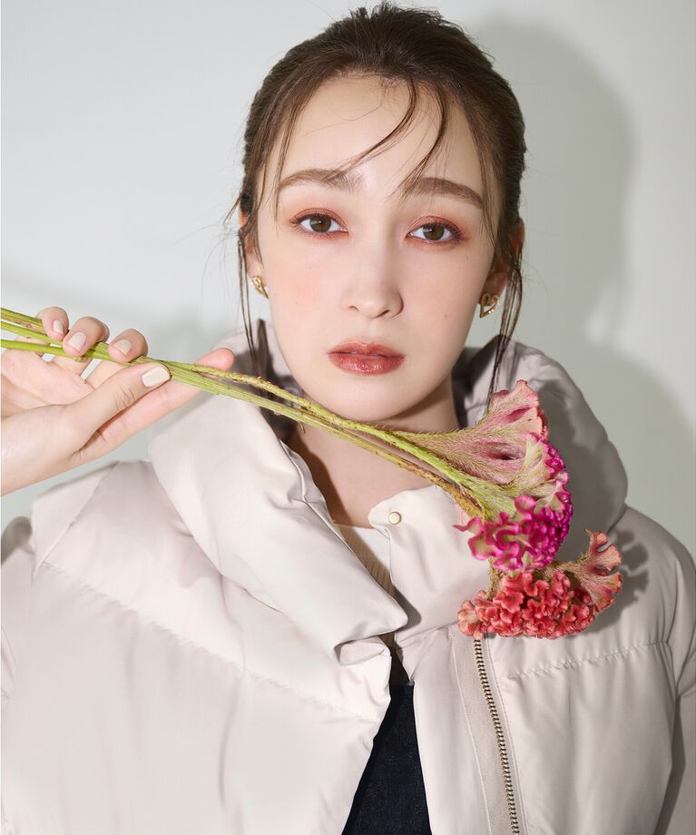 index「《美人百花掲載》河田ダウン ショートコート【洗濯機洗い可/撥水/静電気防止裏地】」|ダウン|