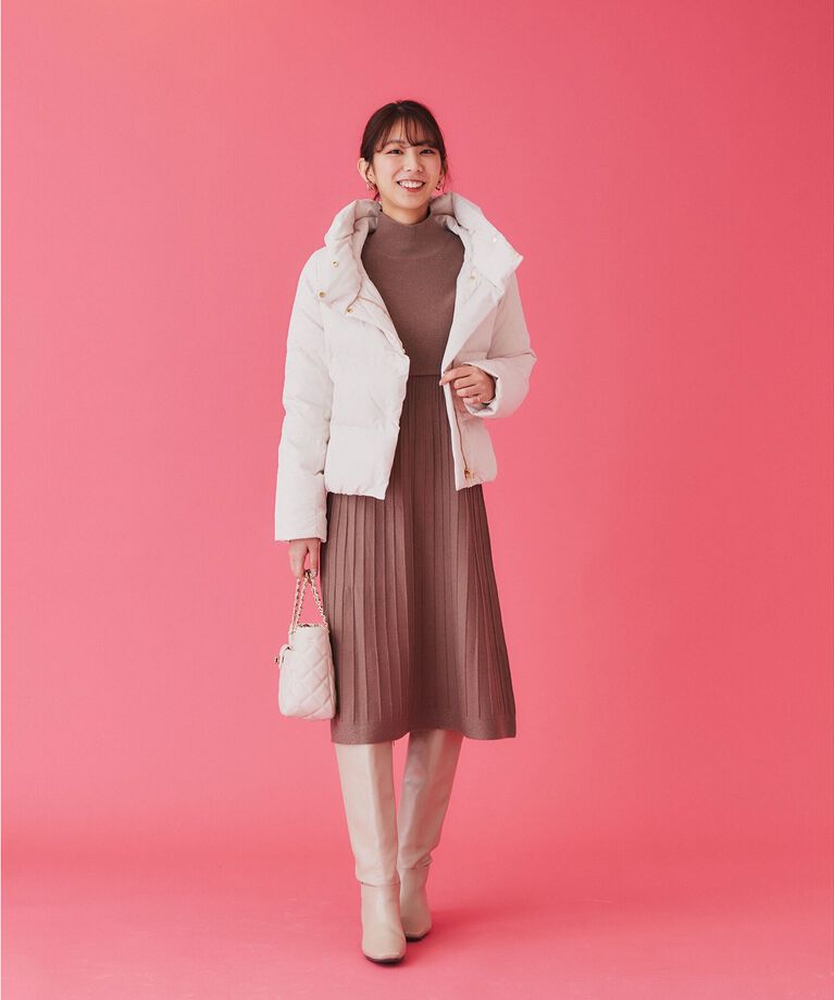 index「《美人百花掲載》河田ダウン ショートコート【洗濯機洗い可/撥水/静電気防止裏地】」|ダウン|
