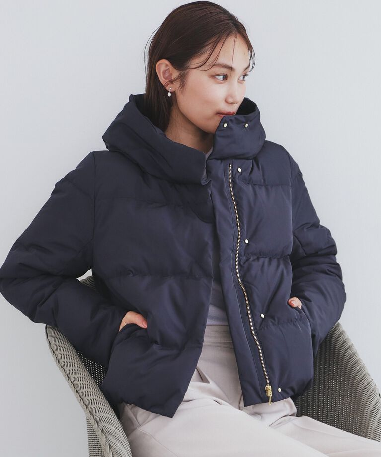 index「《美人百花掲載》河田ダウン ショートコート【洗濯機洗い可/撥水/静電気防止裏地】」|ダウン|ﾈｲﾋﾞｰ(894)